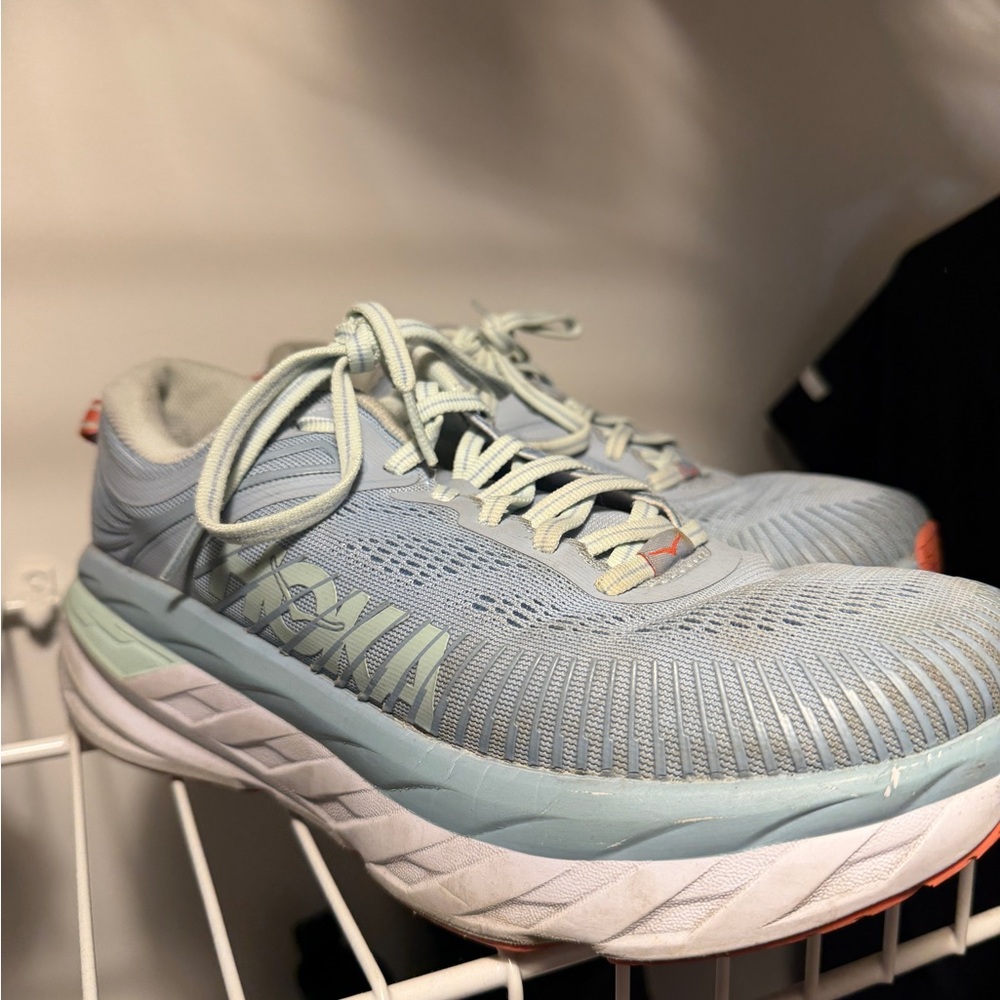 Hoka One One Women's Pale Blue Cushioning Sneakers